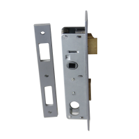 Popular in middle east economic aluminum door lock bodies for narrow door with oval cylinder hole